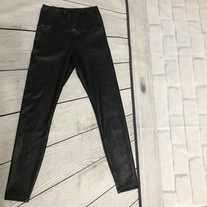 NWOT Black Faux Leather leggings XS